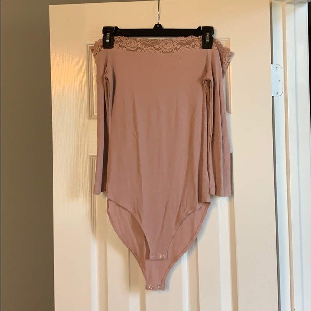 Off the shoulder body suit